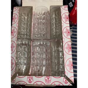 Nachtmann Bleikristall Etched Cocktail Glasses, Set of Six Highballs